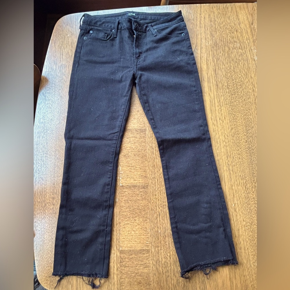 Hudson Jeans Black Ankle Cropped Women's Jeans